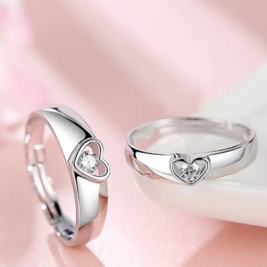 Anillos Promesa Doble Corazón