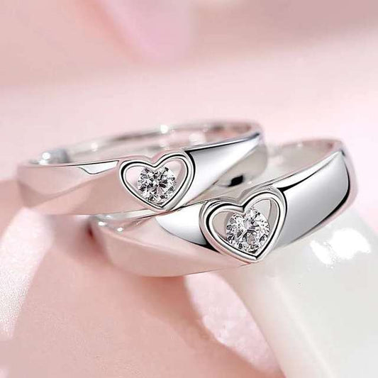 Anillos Promesa Doble Corazón